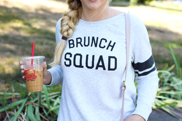 brunch squad sweatshirt from old navy, old navy style, fall style, comfy fall style, casual fall style, casual style blogger