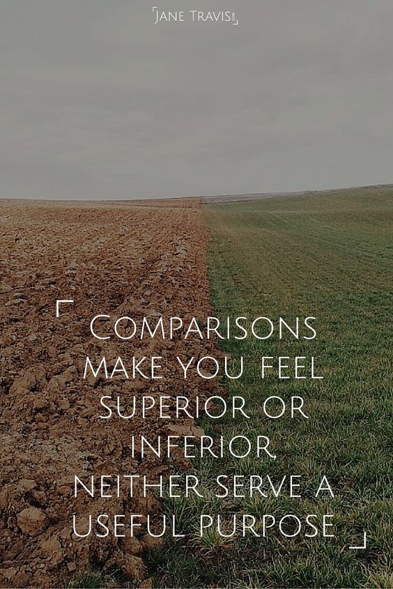 how to stop comparing yourself to others