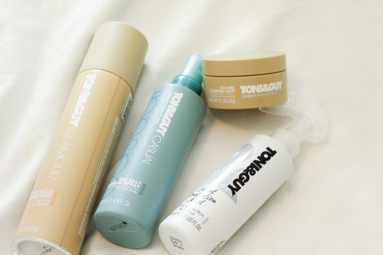 Toni & Guy hair products