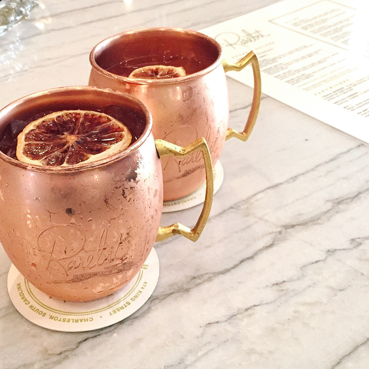 Moscow Mules at the Rarebit in Charleston