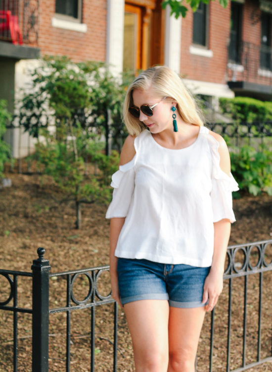 cold shoulder top for summer