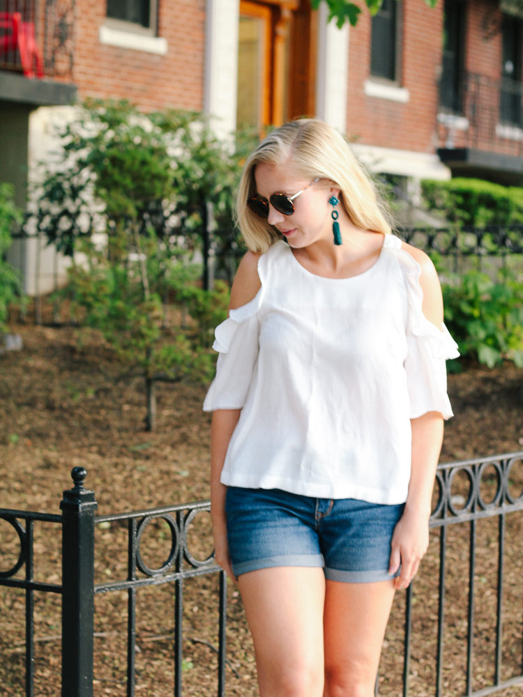 cold shoulder top for summer