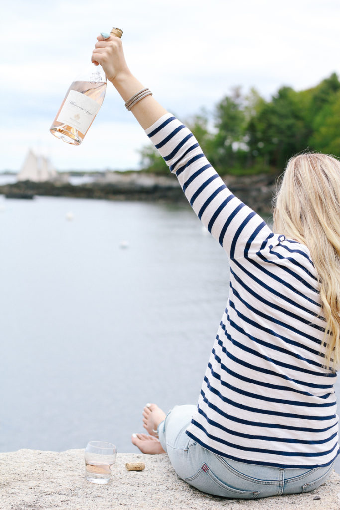 rosé in Maine summertime | what to do this summer | summer adventure | rosé season | summer in maine | maine summer | maine getaway | where to stay in maine | where to stay in new england | new england getaway |