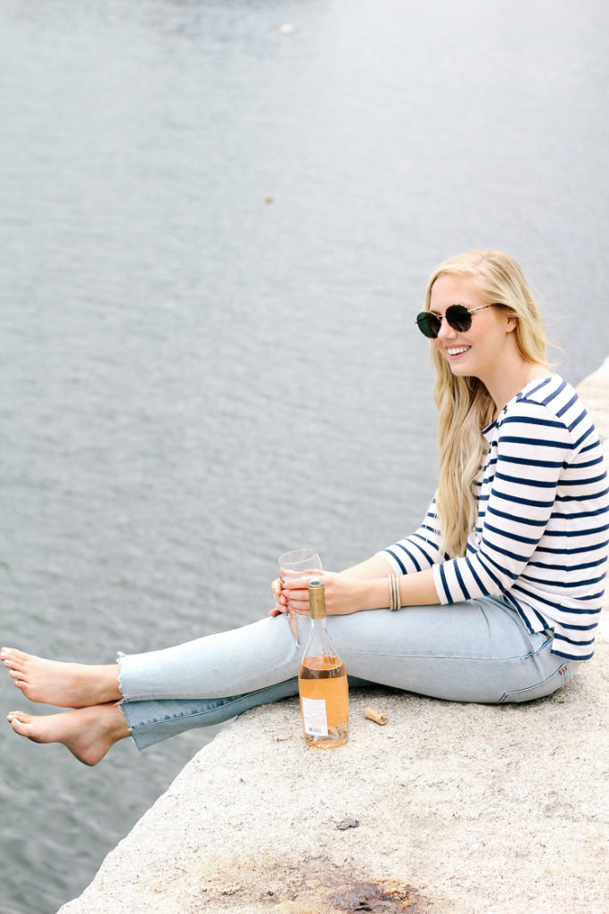 New England style | what to wear in maine | what to pack for maine | what to pack for a new england trip | new england getaway | summer in maine | rosé in maine |