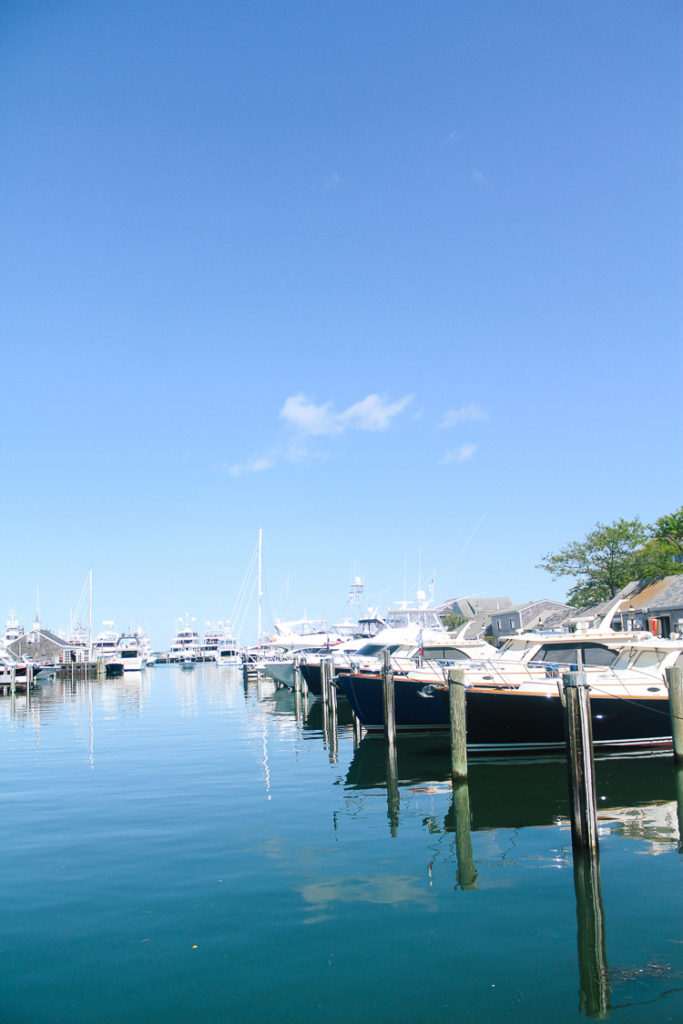 yachts in Nantucket harbor