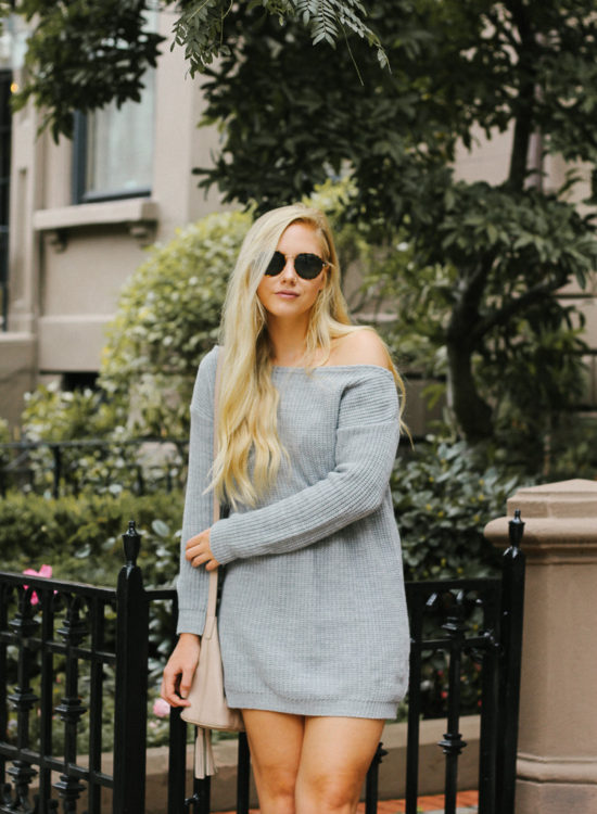 the perfect sweater dress your closet needs for fall