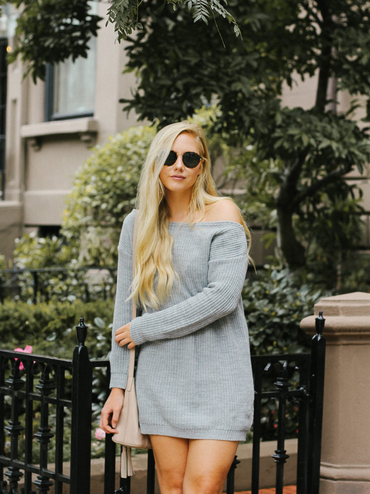 the perfect sweater dress your closet needs for fall