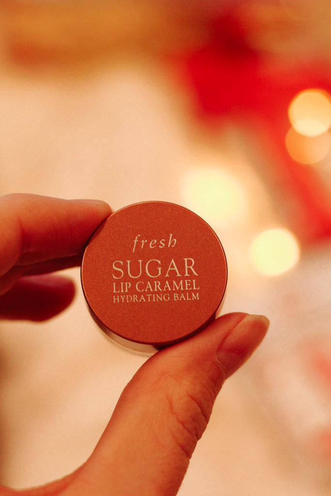 fresh beauty holiday gift ideas; sugar lip caramel