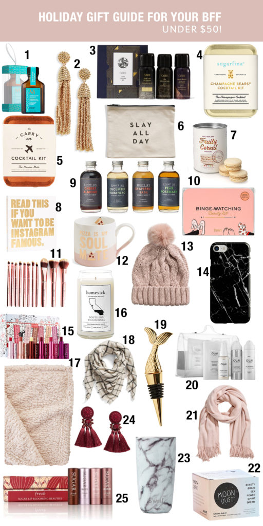 holiday gift guide for your BFF under $50