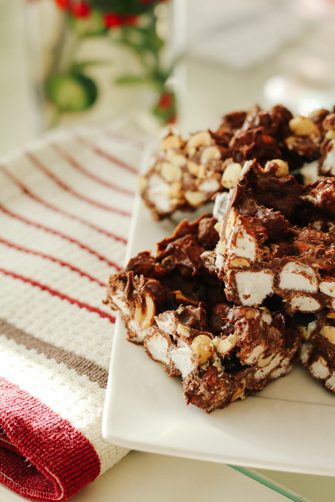 rocky road fudge recipe and a virtual cookie swap