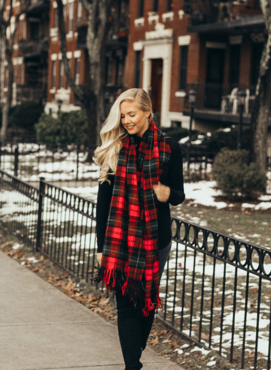 Casual Winter Outfit: Turtleneck + Over the Knee Boots