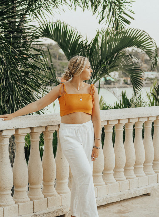 Vacation Style: Cropped Tank + Linen Pants in St. John, USVI