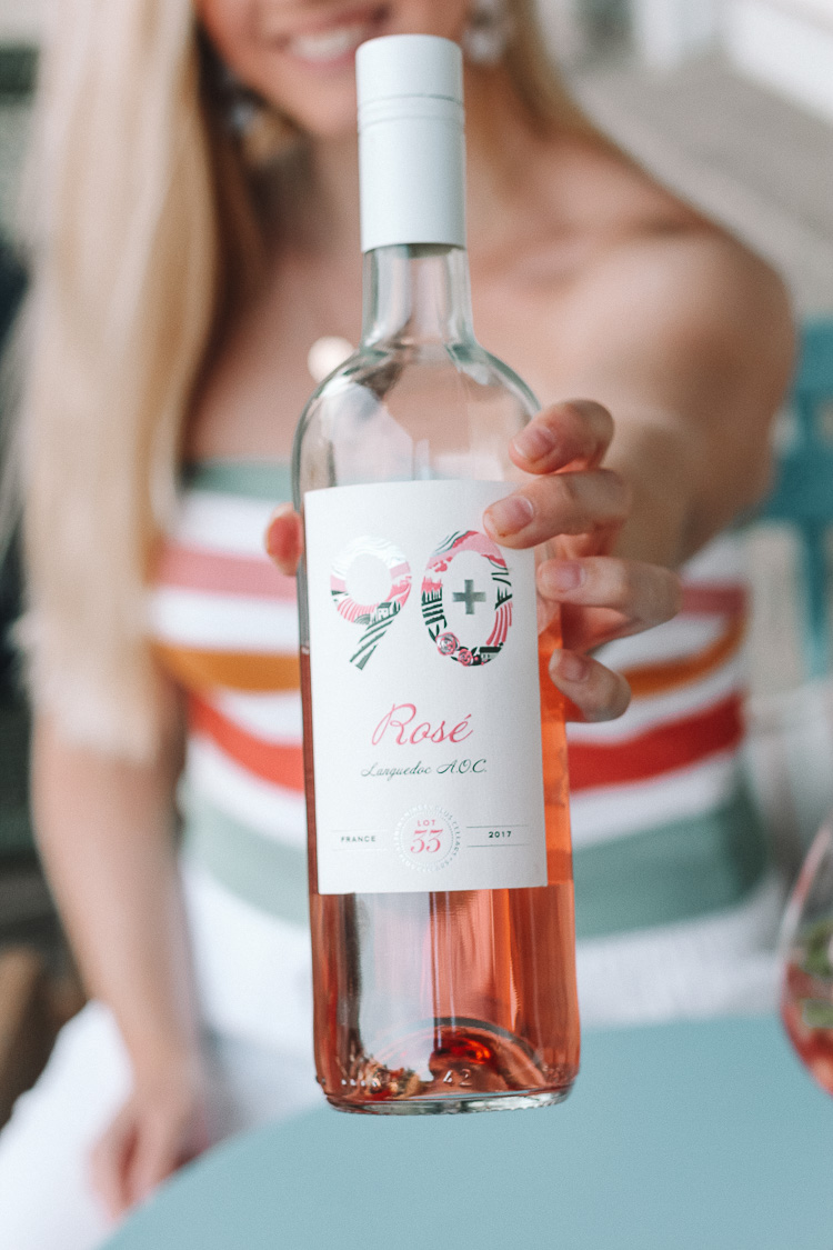 90+ Cellars rosé and a rosé cocktail | 90+ cellars boston rosé cruise | rosé all day |