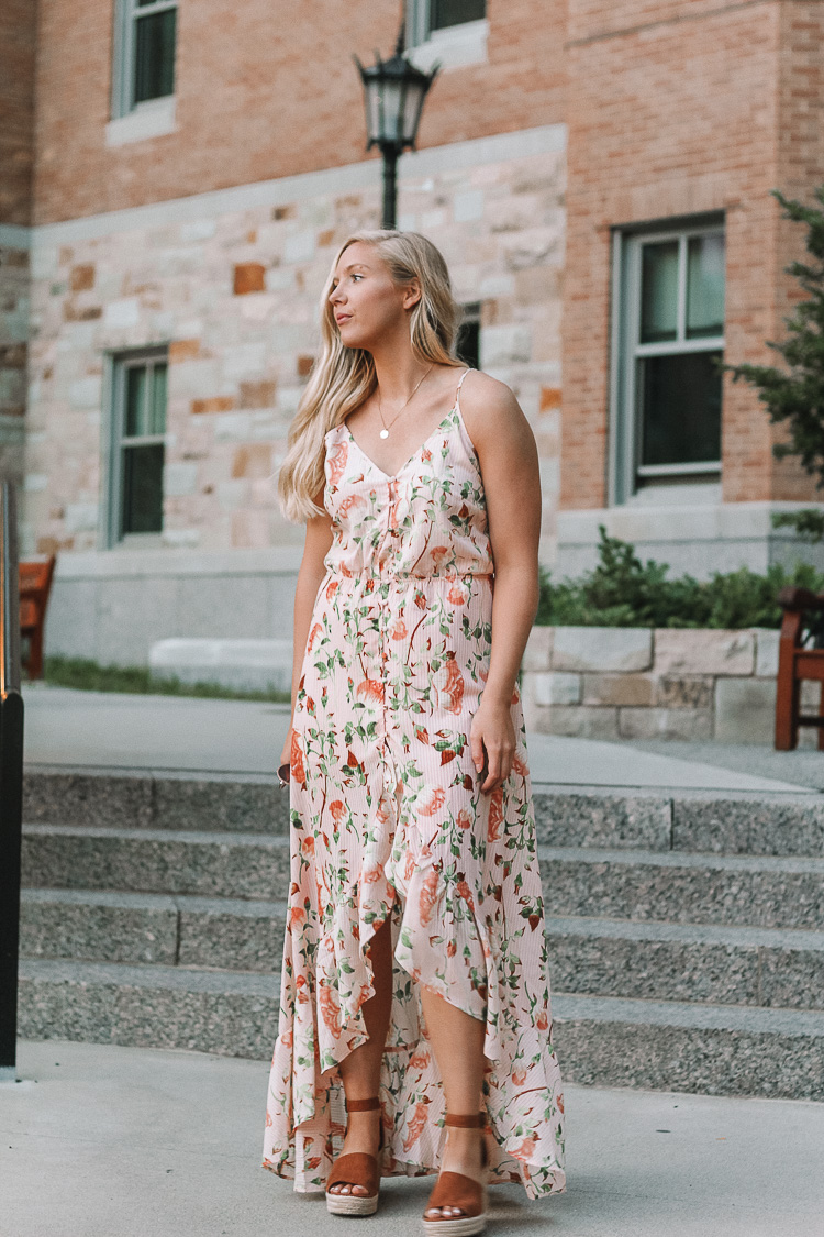 Summer floral maxi dresses on sale