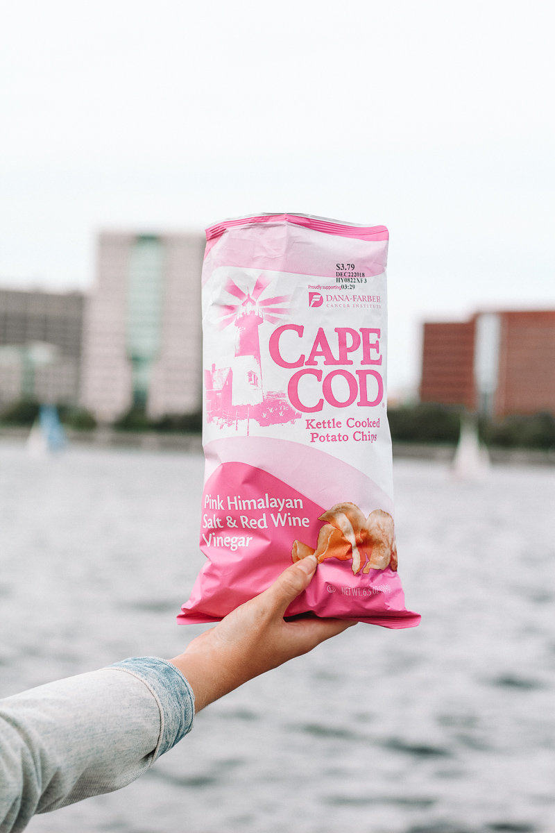 cape cod potato chips, breast cancer awareness month with cape cod chips, cape cod pink himalayan salt & red wine vinegar potato chips, breast cancer awareness, boston blogger Mackenzie Murphy |