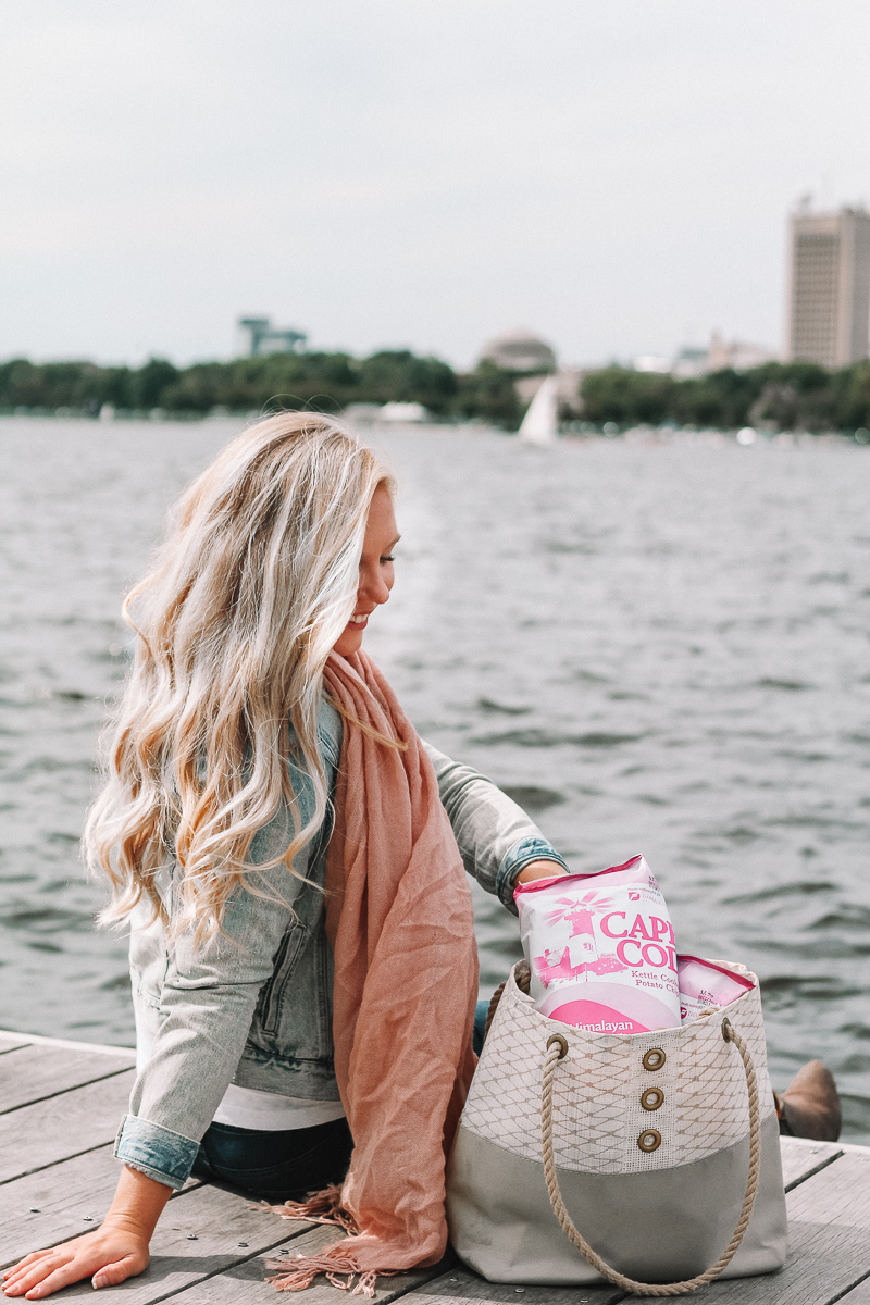 cape cod potato chips, breast cancer awareness month with cape cod chips, cape cod pink himalayan salt & red wine vinegar potato chips, breast cancer awareness, boston blogger Mackenzie Murphy |