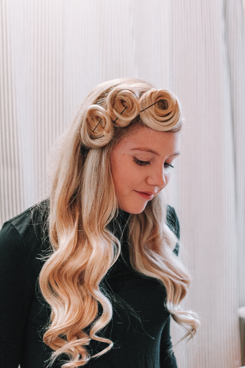 pin curls hair tutorial | holiday hair tutorial | how to make your curls stay all day | TRESemmé hair tutorial | how to create pin curls at home | how to make your curls stay all day with pin curls | how to make your curls last for a holiday party | 