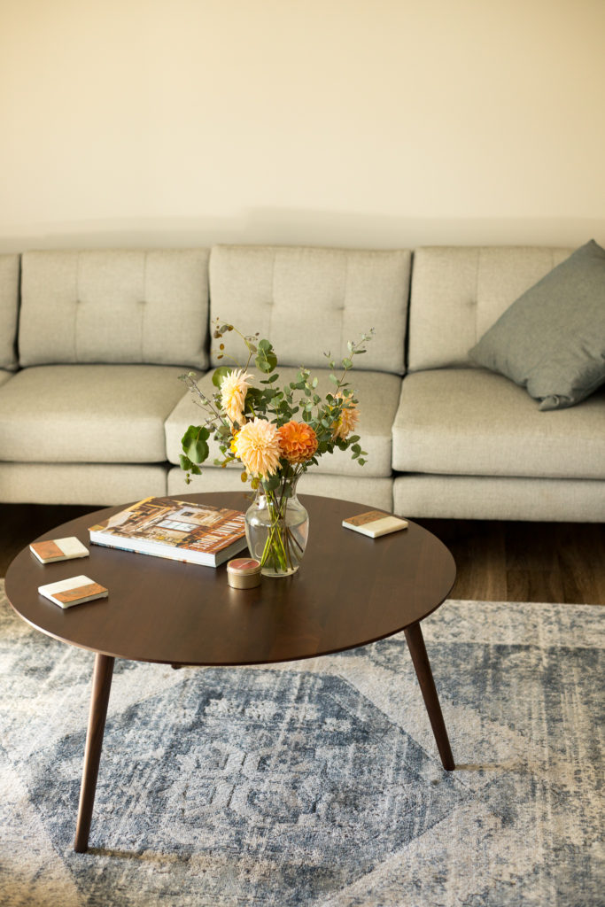 our new coffee table in our new apartment | new living room furniture in our apartment in maine