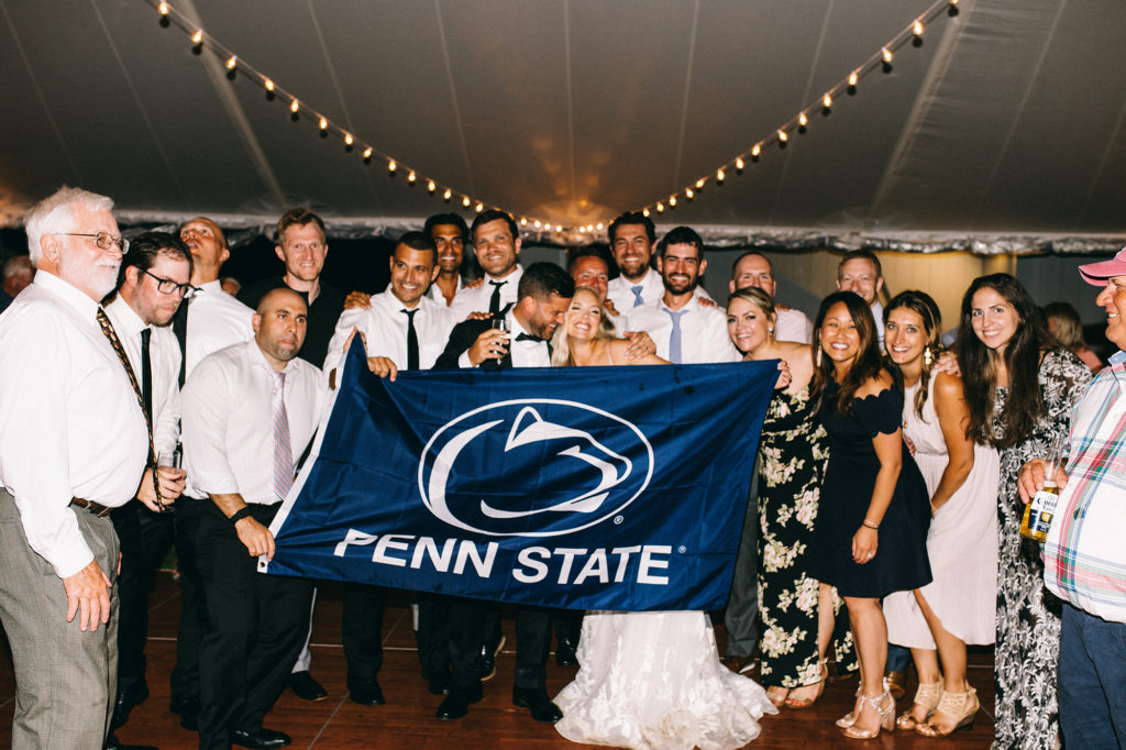 wedding items I purchased from Etsy & Amazon | flag for wedding photos | penn state flag for wedding photos |